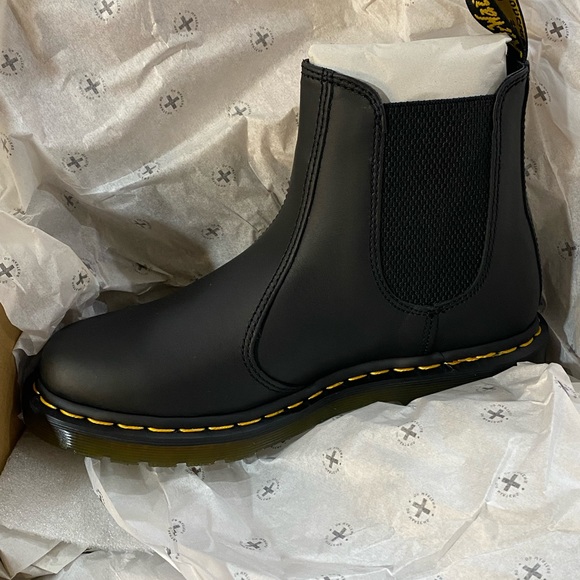 DR. MARTENS 2976 NAPPA LEATHER CHELSEA BOOTS Black Size 8 - Picture 10 of 10